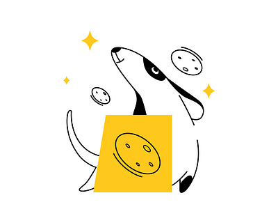 Deppa app art design dog flat food icon illustration sketch stickers stickers for imessage ui ux vector