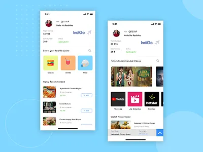 Airport Restaurant Ordering App UI concept design food interaction mobile app portfolio ui ux ux design