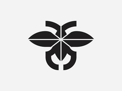 Relic animal beetle bug clean icon logo modern simple symbol