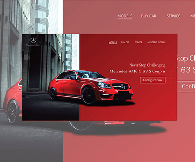 Mercedes Benz webdesign concept branding design concept art design webdesign