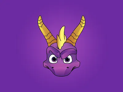 Spyro The Dragon animal character concept design dragon dragons games graphics illustration logo spyro vector