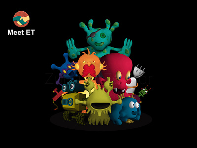 Meet ET | 3D Game Characters 3d 3ds max alien animation art assets cartoon character cartooning character design cute design game game art game design gaming illustration low poly assets low poly characters lowpoly