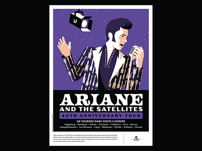 Ariane chracter illustration musician poster singer vector