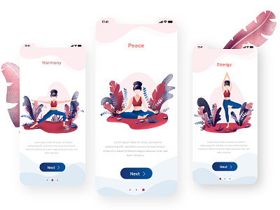 Onboarding for YBalance app app app design appdesign illustation ui ux