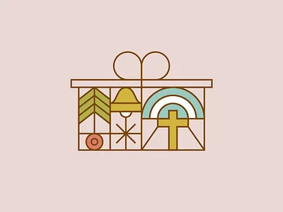 Holiday Sticker branding christ christmas design holiday identity illustration love packaging website