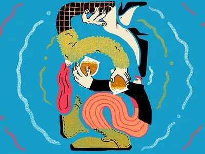 Airy and Light beer beer illustration beer packaging character design colourful craft beer packaging design packaging illustration