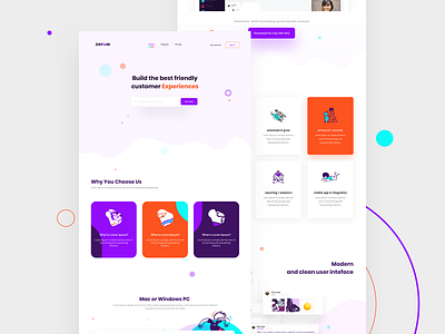 Customer Engagement Platform - Landing Page brand design chat customer care engagement landingpage product page sass sketch voice webdesign