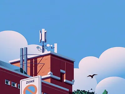 building animation app branding design flat icon illustration typography vector website