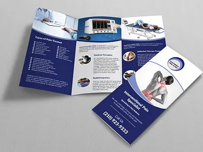 Medical Tri-fold Brochure branding brochure brochure design catalog design flyer medical pamphlet photograhy product page real estate