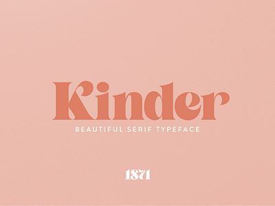 Kinder branding high contrast leterring logo serif serif font typeface typography