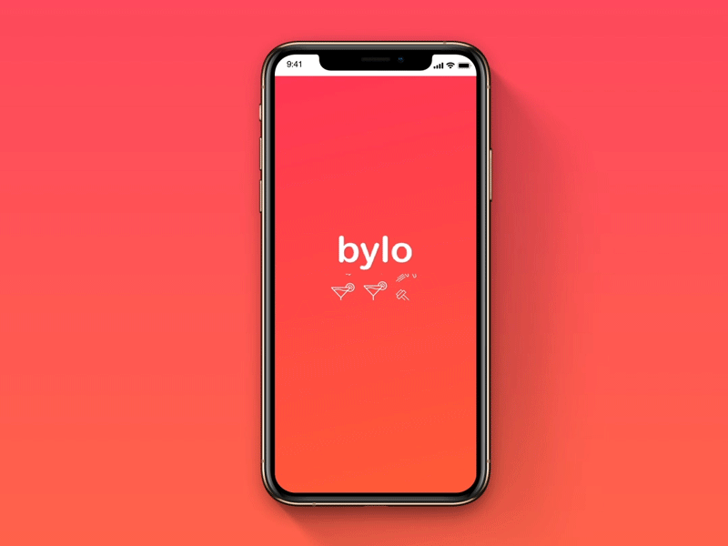 Bylo Splash Screen branding graphic design intraction mobile app motion design motion graphics sketch ui ux xd