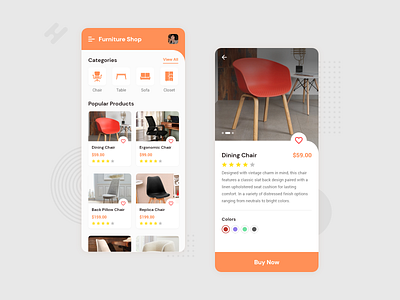 Furniture Shop App Design androidapp app inspiration appdesign creativeapp furnitureapp idea inspiration iosapp mobileapp mobileappdesign trending uidesign uiux uxdesign