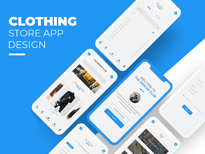 Clothing Store App Design app app design branding branding concept clean clothing brand clothing design design dribbble mobileappdesign mockup design typography uidesign uiuxdesign userinterface wireframe