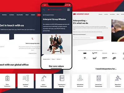 InterpretGroup adobe bussines deliver design management press service ui ux web design web development website