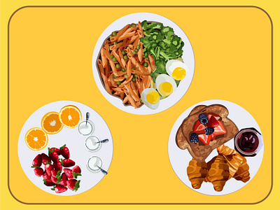 food illustration adobe illustration adobe illustrator egg food food illustration foodie fruit illustration graphic design graphicdesign illustraion illustration illustration art illustration design illustration digital orange pasta vector