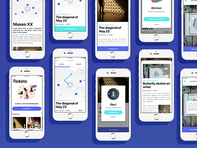 Museum App AR app apple ar augmentedreality design ios iphone map mobile museum tickets ui ux ux design