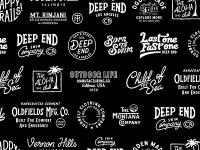 Type Collection 2019 adventure apparel badgedesign branding design goodtype graphic design hand drawn handmadefont illustration lettering logo logotype mark mountain logo typography vintage badge vintage font