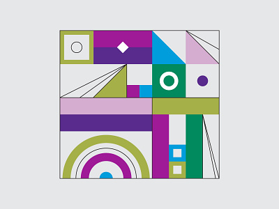 Shapes geometric illustration modern shapes wall graphics