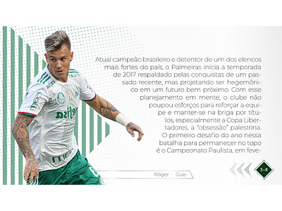 Digital Magazine for Palmeiras Soccer Team football football player indesign layout layout design magazine magazine ad magazine cover magazine design modernism presentation soccer sports template