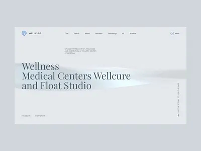 Wellcure corporate website animation concept design fashion portfolio promo template ui ukraine web