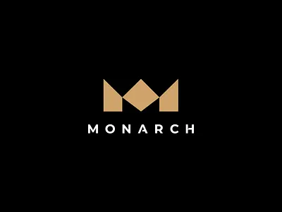Monarch, Logo-design - M + 👑/🤴 brand brand identity brand identity designer branding branding design crown exploration gold icon identity king logo logo mark logotype monarch monogram project symbol vector wordmark