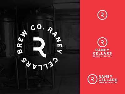 Raney Cellars Brewing Logo beer beverage branding brewery brewing cellars craftbeer design drink icon logo millersville pennsylvania system typography vector