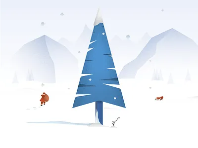 Christmas Time design flat illustration minimal vector