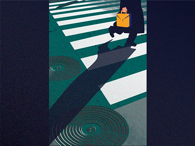Zebra crossing illustration
