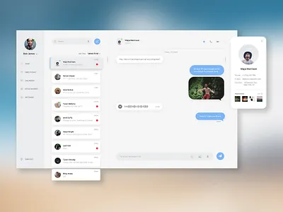 #dailyui #013 - Direct Messaging app app design chat app dailyui design desktop app layout message typography ui ux web webdesign