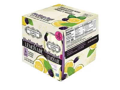 Blackberry Lemonade Package Design branding design graphic design illustration packaging design powellandmahoney