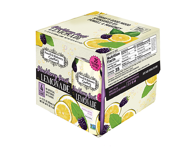 Blackberry Lemonade Package Design branding design graphic design illustration packaging design powellandmahoney