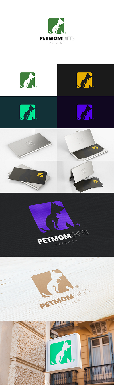 Pet Mom Gifts branding design digital art graphic design icon logo logo design typography vector