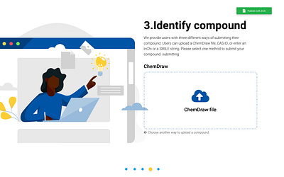 Identify Compound branding chemist flat design graphic design illustration ilustrator upload vector