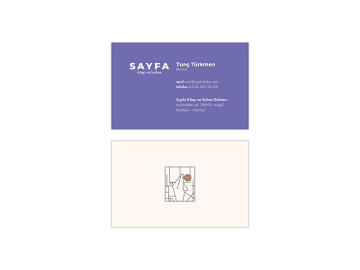 Sayfa Book & Coffee - Business Cards book bookshop brand brand identity branding business card business card design coffe shop design coffee coffeshop