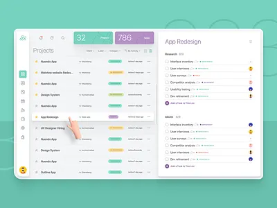 Dashboard exploration 01 concept dashborad desktop app interface list overview product design product management redesign table tasks todo ui ux web app website