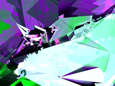 ZAPATITE CYBERSTONES 3d abstract codeart digitalart ericfickes fusion360 obj processing