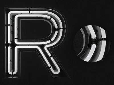 Neon Alphabet Kit 3d alphabet branding design device gradient kit logo neon sketch ux web website