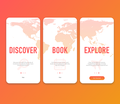 Daily UI | 023 | Onboarding 023 app dailyui dailyuichallenge design onboarding travel ui ux visual design