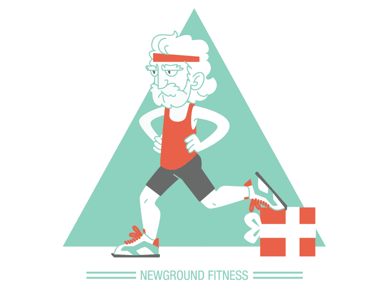 Fit Santa for NGF animation santa claus vector illustration