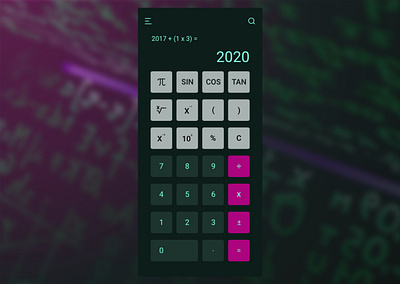 TI-30x Vibes Calculator calculator calculator ui dailyui dailyuichallenge ui ui design uiux visual design