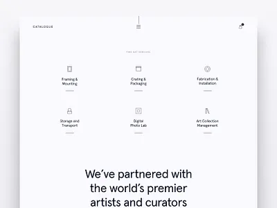 Catalogue Style Test 2 icons minimal minimalism minimalistic web design website website design