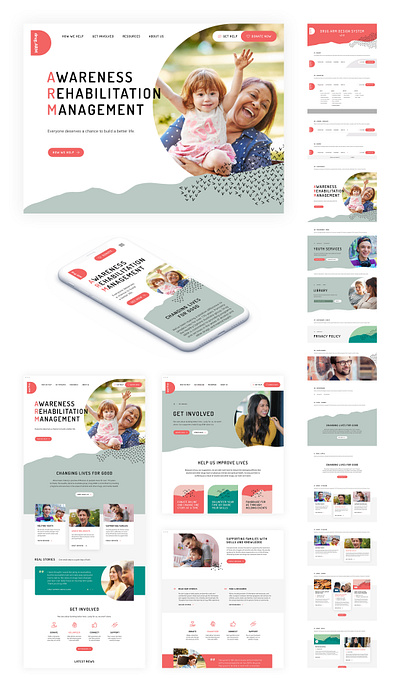 Drug ARM design mobile ui ux web website