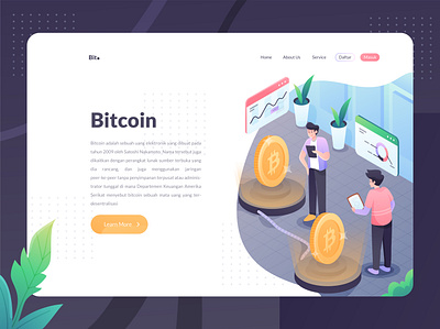 Bitcoin Analyze illustration clean design flat illustration illustrator ui vector web website