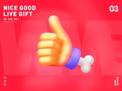 NICE GOOD-LIVE GIFT affinity designer good hand illustration live gift nice red