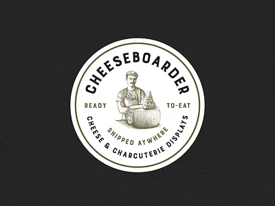Cheese branding charcuterie cheese hand drawn illustration logo print typography vintage