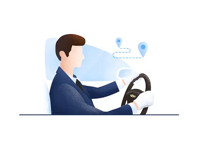 Driver design illustration vector