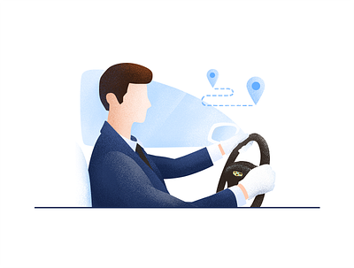 Driver design illustration vector