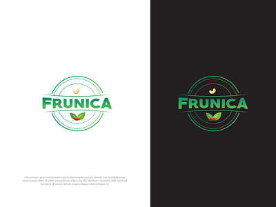 Frunica Nuts company logo branding design flat flat design graphic design icon logo minimal nuts nuts company logo nuts company logo vector