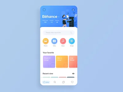Behance UI design behance bestcolor color design uidesign uiux