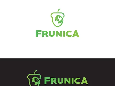 Frunica logo branding design flat design graphic design icon logo logodesign nut nut with parrot nutrition nuts company logo parrot logo vector